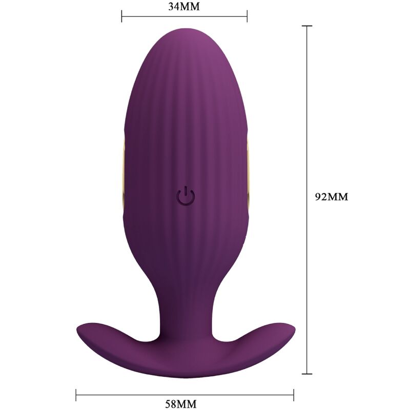 PRETTY LOVE - PLUG ANAL CONTRÔLÉ PAR APPLICATION JEFFERSON VIOLET PRETTY LOVE BOTTOM