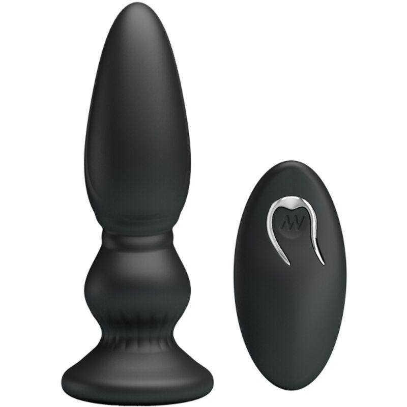 MR PLAY - PUISSANT VIBRATEUR TÉLÉCOMMANDE PLUG ANAL NOIR MR PLAY