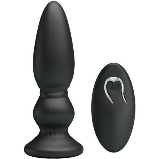 MR PLAY - PUISSANT VIBRATEUR TÉLÉCOMMANDE PLUG ANAL NOIR MR PLAY