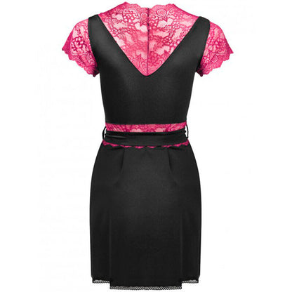 LIVCO CORSETTI FASHION - ROBE DE CHAMBRE + CULOTTE KUMIKO LC 90428 NOIR S/M LIVCO CORSETTI SETS