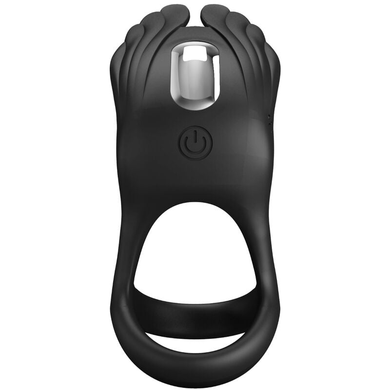PRETTY LOVE - SILAS ANNEAU PÉNIS VIBRANT 7 VIBRATIONS SILICONE NOIR PRETTY LOVE MALE