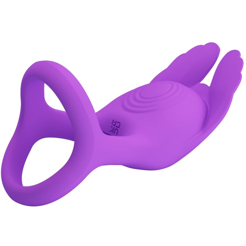 PRETTY LOVE - SILAS ANNEAU PÉNIS VIBRANT 7 VIBRATIONS SILICONE VIOLET PRETTY LOVE MALE