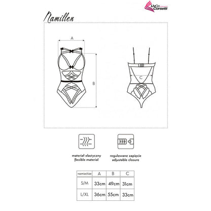 LIVCO CORSETTI FASHION - CORPS NAMILLEN LC 90528 NOIR LIVCO CORSETTI BODIES