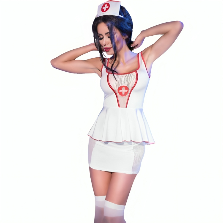 CHILIROSE - CR 4160 COSTUME DINFIRMIÈRE HAUT ET JUPE L/XL CHILIROSE COSTUMES