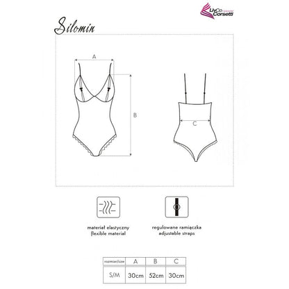 LIVCO CORSETTI FASHION - CORPS + PEIGNOIR SILOMIN LC 1401 NOIR TAILLE UNIQUE LIVCO CORSETTI SETS