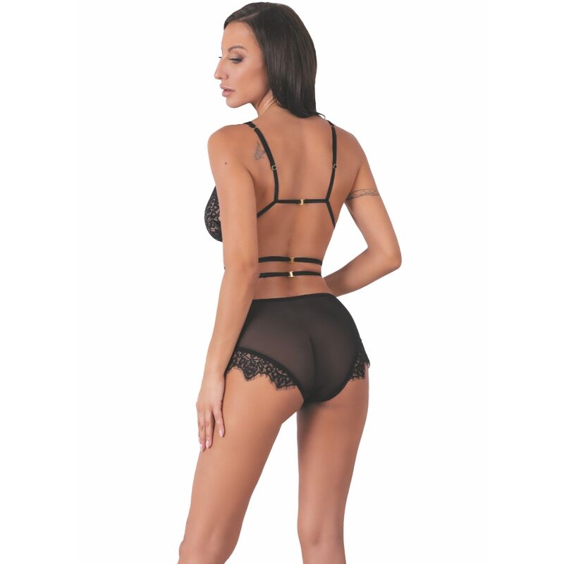 LIVCO CORSETTI FASHION - DREZNA LC 90733 SOUTIEN-GORGE + CULOTTE NOIR L/XL LIVCO CORSETTI SETS
