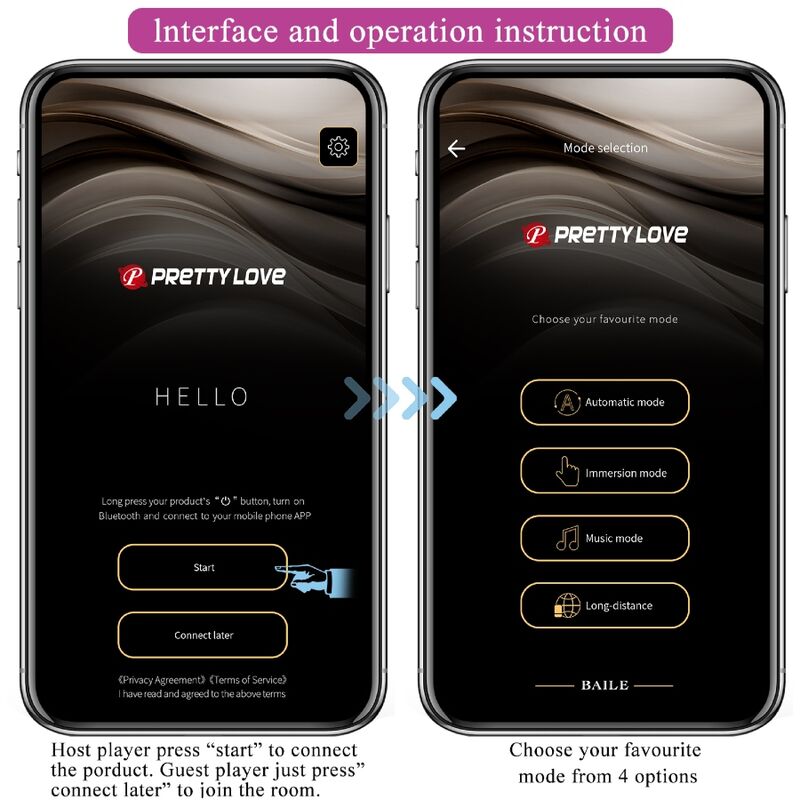 PRETTY LOVE - BILLY VIBRATION VIOLET APPLICATION GRATUITE PRETTY LOVE