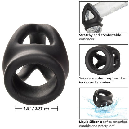CALEXOTICS - ALPHA BAGUE DUAL CAGE NOIR CALEXOTICS