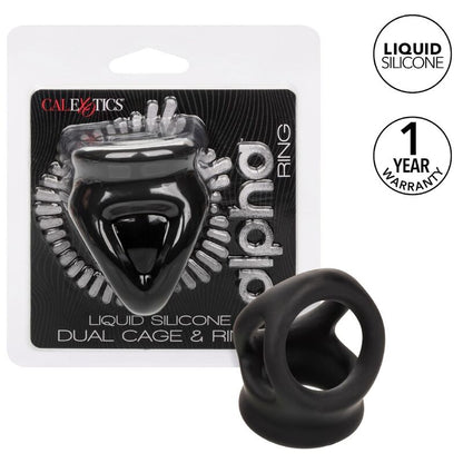 CALEXOTICS - ALPHA BAGUE DUAL CAGE NOIR CALEXOTICS
