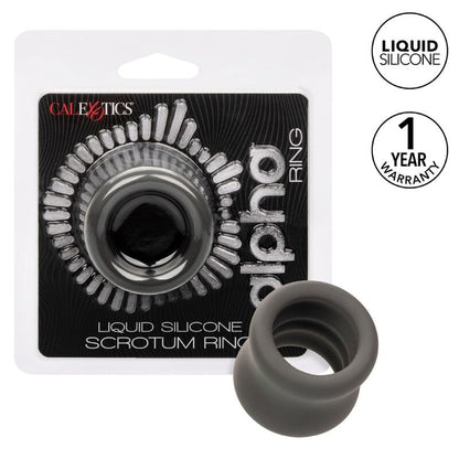 CALEXOTICS - ALPHA ANNEAU DÉTIREMENT DU SCROTUM NOIR CALEXOTICS