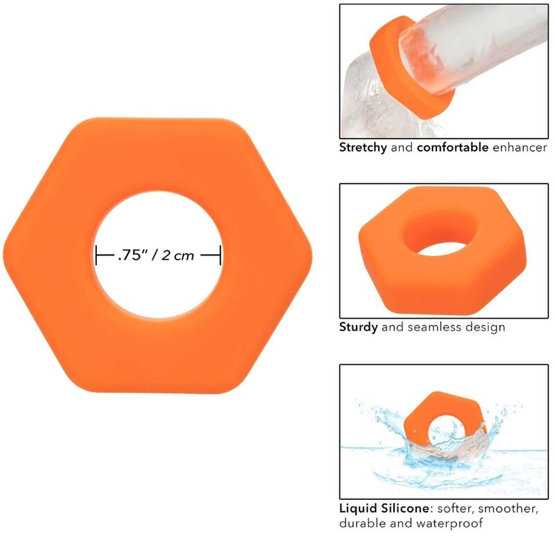CALEXOTICS - ALPHA BAGUE PROLONG SEXAGON ORANGE CALEXOTICS