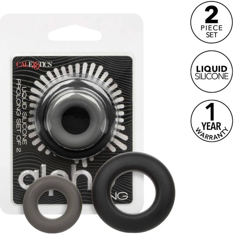 CALEXOTICS - ALPHA PROLONG LOT DE 2 BAGUE GRIS CALEXOTICS