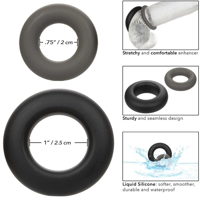CALEXOTICS - ALPHA PROLONG LOT DE 2 BAGUE GRIS CALEXOTICS