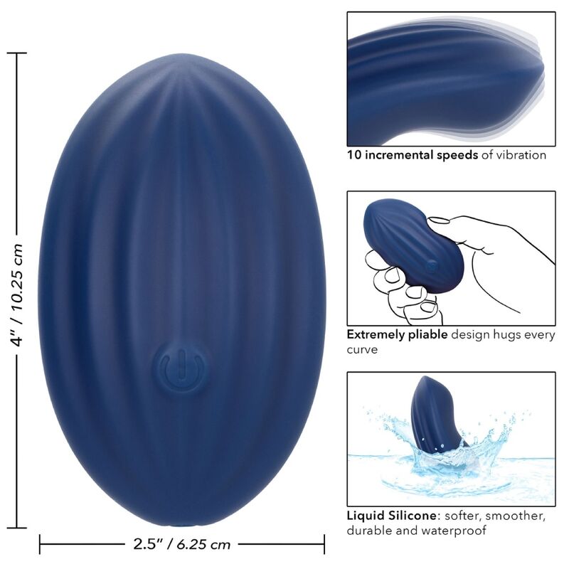 CALEXOTICS - CASHMERE VELOURS CURVE BLEU CALEXOTICS