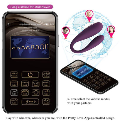 PRETTY LOVE - AUGUST VIBRATEUR  DOUBLE PLAISIR GLOBAL  DISTANCE PRETTY LOVE C-TYPE