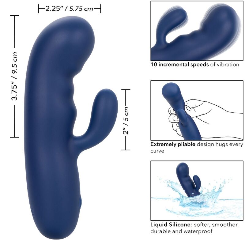 CALEXOTICS - CASHMERE DUO SOIE BLEU CALEXOTICS