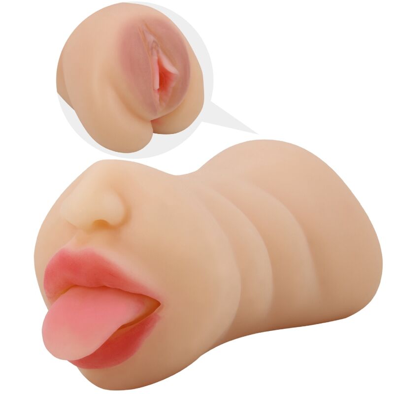 CRAZY BULL - MASTUBADOR EN FORME DE VAGIN SARAH DOUBLE ENTRÉE CRAZY BULL