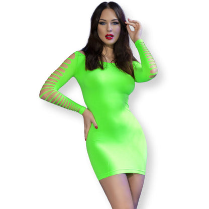 CHILIROSE - ROBE CR 4617 VERTE S/M CHILIROSE DRESSES