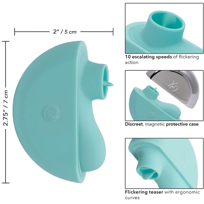 CALEXOTICS - OVATION STIMULATEUR RAVE VERT AQUA CALEXOTICS