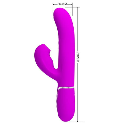 PRETTY LOVE - VIBRATEUR POINT G MULTIFONCTION 3 EN 1 PERLITA VIOLET PRETTY LOVE FLIRTATION
