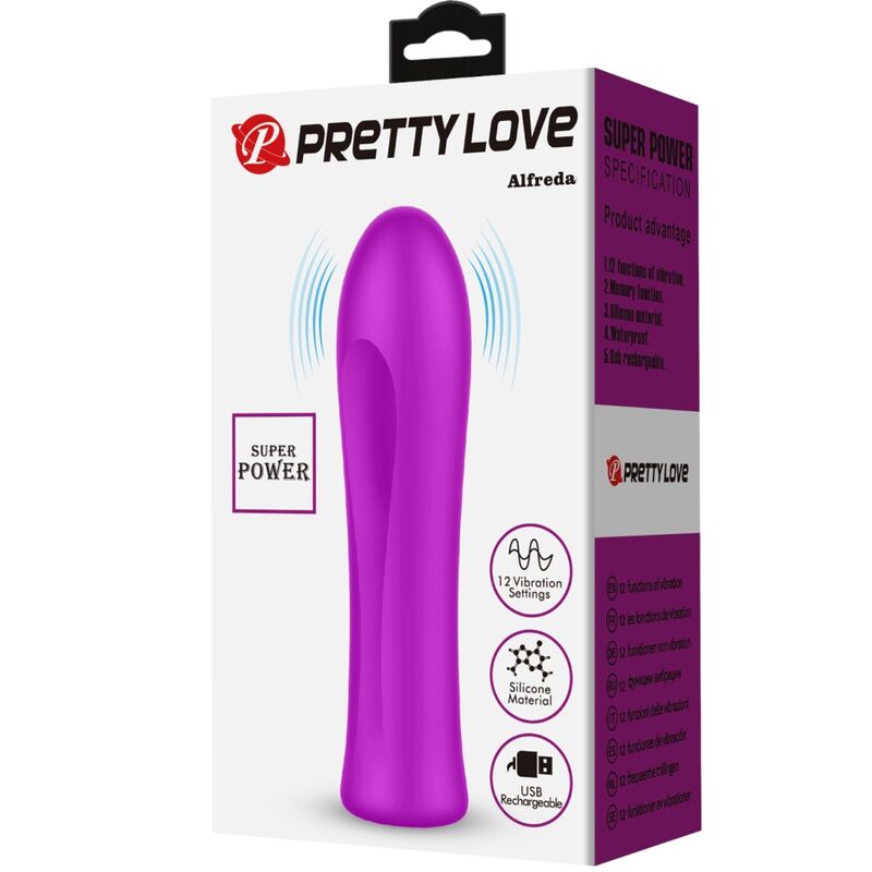 PRETTY LOVE - ALFREDA VIBRATEUR SUPER PUISSANT VIOLET PRETTY LOVE FLIRTATION