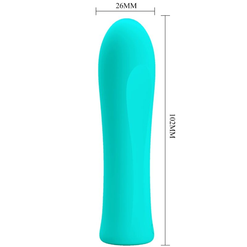 PRETTY LOVE - VIBRATEUR SUPER PUISSANT ALFREDA VERT EAU PRETTY LOVE FLIRTATION
