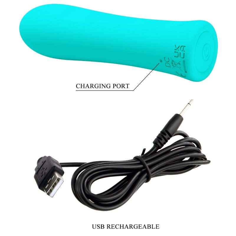 PRETTY LOVE - VIBRATEUR SUPER PUISSANT ALFREDA VERT EAU PRETTY LOVE FLIRTATION