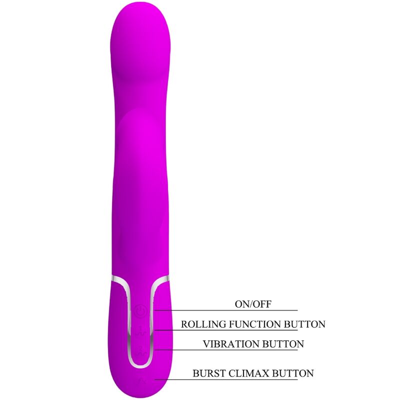 PRETTY LOVE - VIBRATEUR RABBIT PERLES VIOLET PRETTY LOVE FLIRTATION