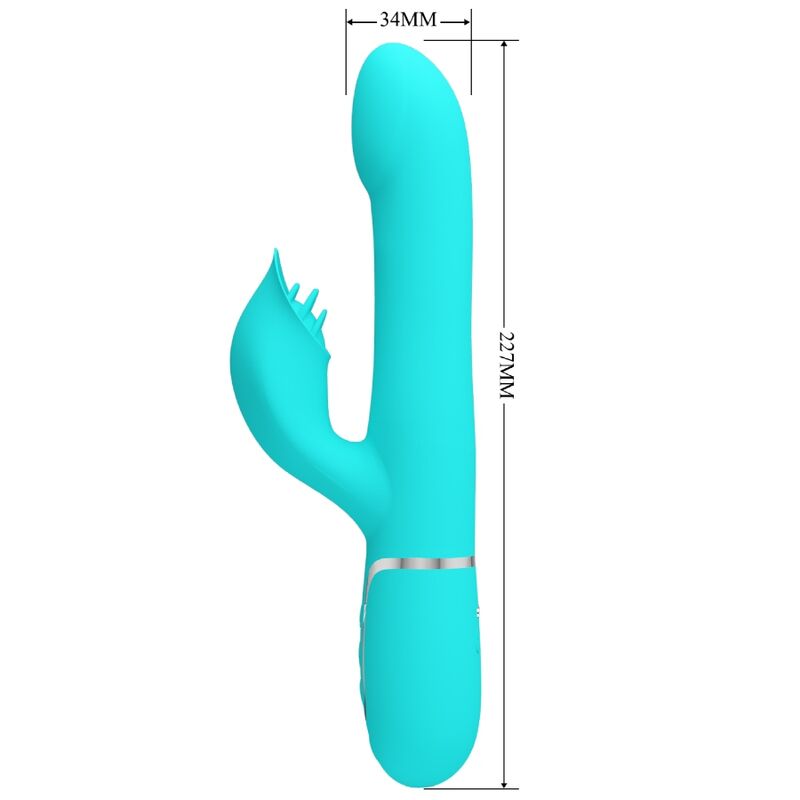 PRETTY LOVE - PERLES VIBRATEUR LAPIN VERT AQUA PRETTY LOVE FLIRTATION