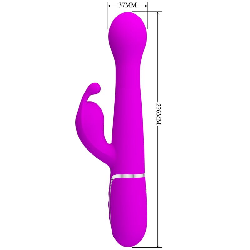 PRETTY LOVE - VIBRATEUR DEJON RABBIT 3 EN 1 MULTIFONCTION VIOLET PRETTY LOVE FLIRTATION