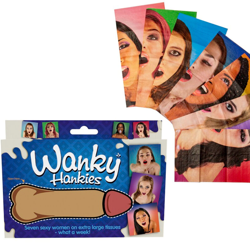 SPENCER & FLEETWOOD - WANKY HANKIES 7 MOUCHOIRS EXTRA LARGES POUR FEMMES SPENCER & FLETWOOD
