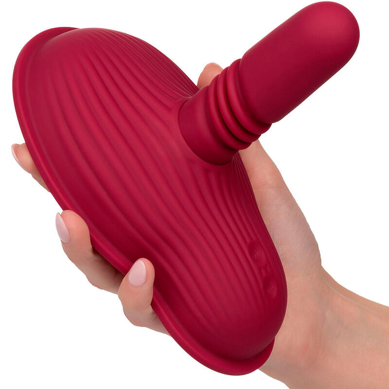 CALEXOTICS - RIDER MASSAGER DOUBLE MOTEUR TÉLÉCOMMANDE ROUGE CALEXOTICS