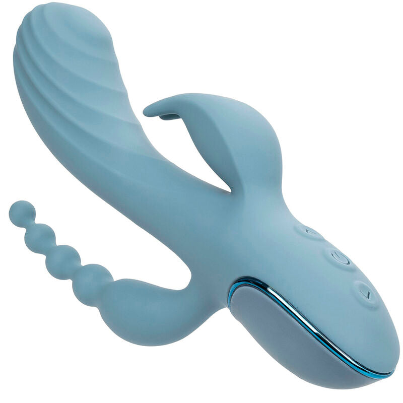CALEXOTICS - VIBRATEUR TRIPLE ECSTASY GRIS CALEXOTICS