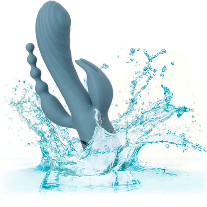 CALEXOTICS - VIBRATEUR TRIPLE ECSTASY GRIS CALEXOTICS