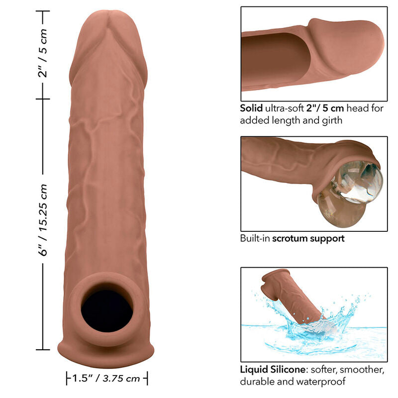 CALEXOTICS - EXTENSION PERFORMANCE MAXX LIFE-LIKE 8 PEAU MARRON CALEXOTICS