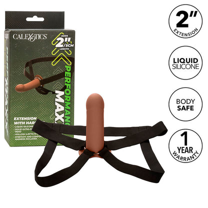 CALEXOTICS - EXTENSION PERFORMANCE MAXX AVEC HARNAIS PEAU BRUN CALEXOTICS