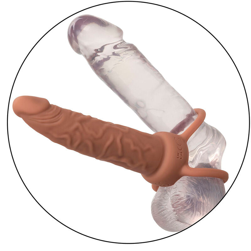 CALEXOTICS - PERFORMANCE MAXX RECHARGEABLE DOUBLE PÉNÉTRATEUR PEAU BRUN CALEXOTICS