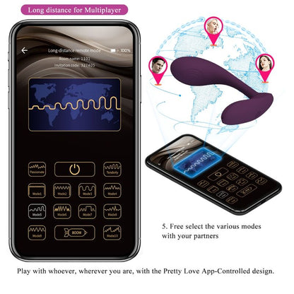 PRETTY LOVE - BAIRD APPLICATION LILA RECHARGEABLE G-SPOT 12 VIBRATIONS PRETTY LOVE FLIRTATION