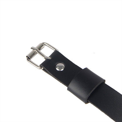 SUBBLIME - HARNAIS DE JAMBE CHAÎNE CUIR NOIR TAILLE UNIQUE SUBBLIME FETISH