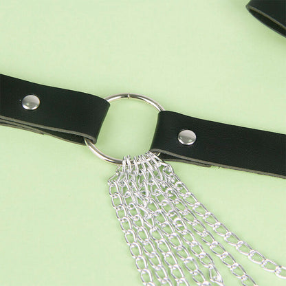 SUBBLIME - CHAÎNE CUIR CEINTURE NOIRE TAILLE UNIQUE SUBBLIME FETISH