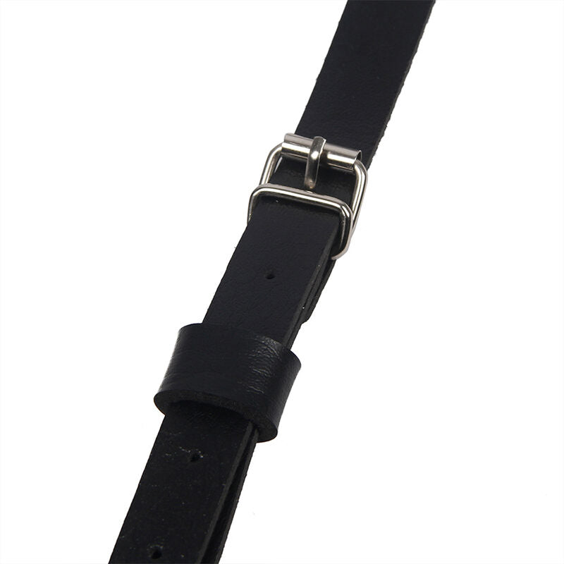 SUBBLIME - HARNAIS POITRINE ANNEAU CUIR NOIR TAILLE UNIQUE SUBBLIME FETISH