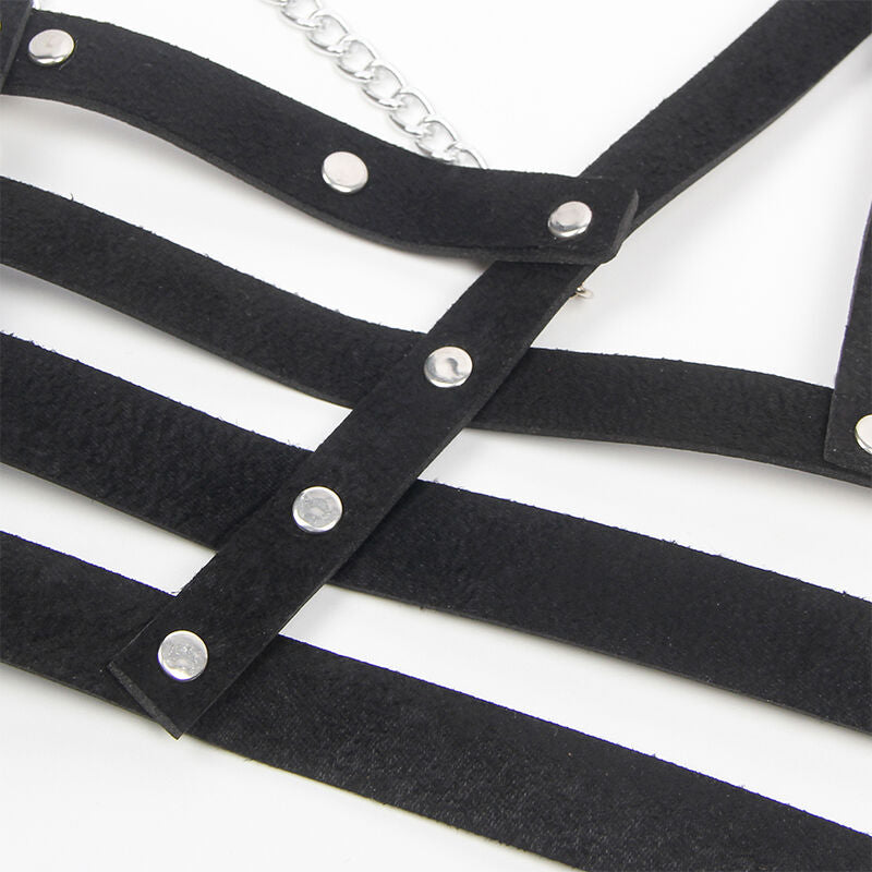 SUBBLIME - HARNAIS CORSET AVEC CHAÎNE DÉTAIL TAILLE UNIQUE SUBBLIME FETISH