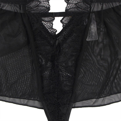 SUBBLIME - TEDDY HALTER NECK DOS NU DENTELLE NOIR S/M SUBBLIME BODIES
