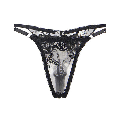 SUBBLIME - ENSEMBLE 3 PIÈCES SOUTIEN-GORGE + STRING + JARRETIÈRE IMPRIMÉ FLORAL NOIR S/M SUBBLIME SETS