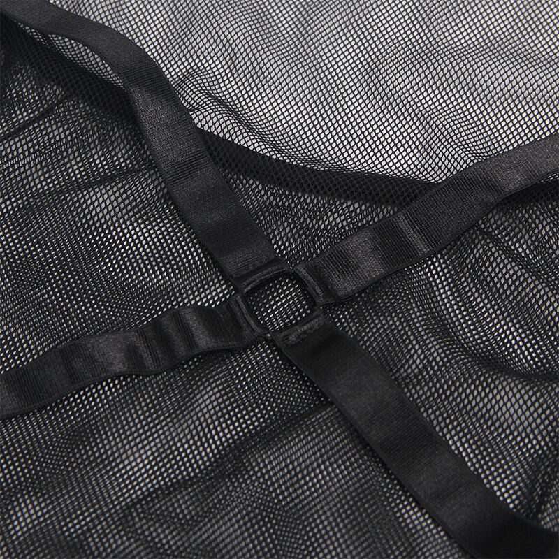 SUBLLIME - ROBE TRANSPARENTE  COL DOS NOIR L/XL SUBBLIME DRESSES