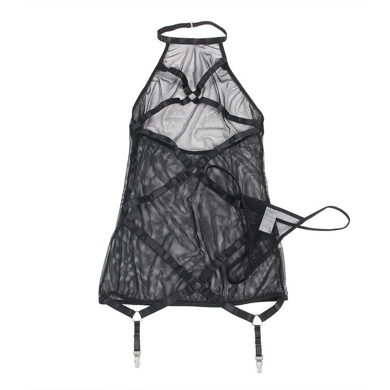 SUBLLIME - ROBE TRANSPARENTE  COL DOS NOIR L/XL SUBBLIME DRESSES