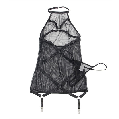 SUBLLIME - ROBE TRANSPARENTE  COL DOS NOIR L/XL SUBBLIME DRESSES