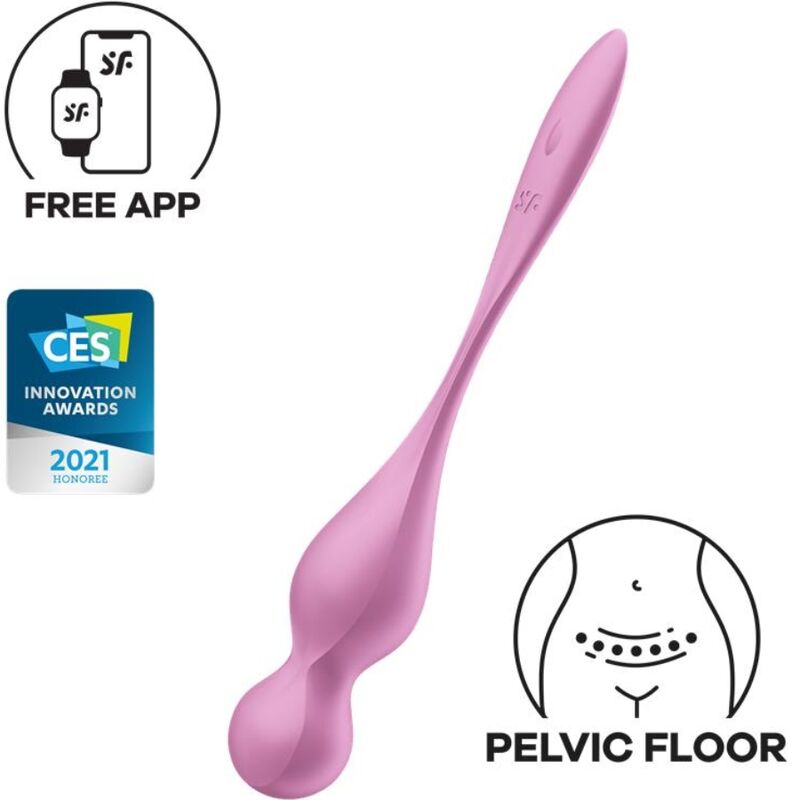SATISFYER - BALLES VIBRANTES DE KEGEL LOVE BIRDS ROSE SATISFYER BALLS