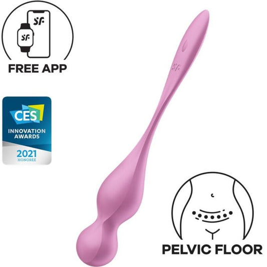 SATISFYER - BALLES VIBRANTES DE KEGEL LOVE BIRDS ROSE SATISFYER BALLS