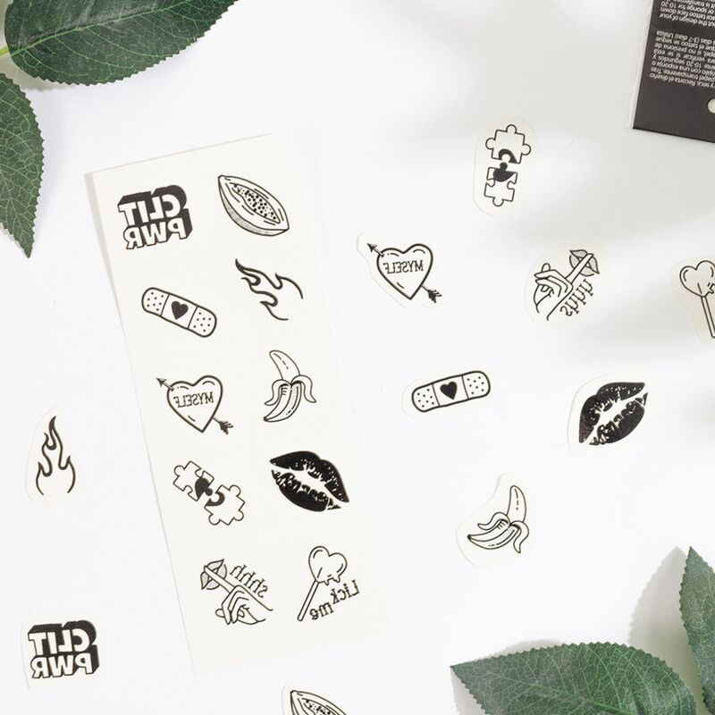 SECRET PLAY - ENSEMBLE DE 10 TATOUAGES TEMPORAIRES CANDY COLLECTION SECRETPLAY